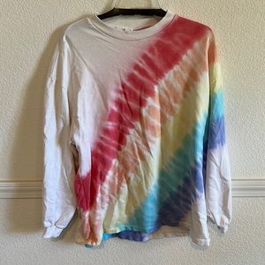 Little moon society S sweatshirt tie dye